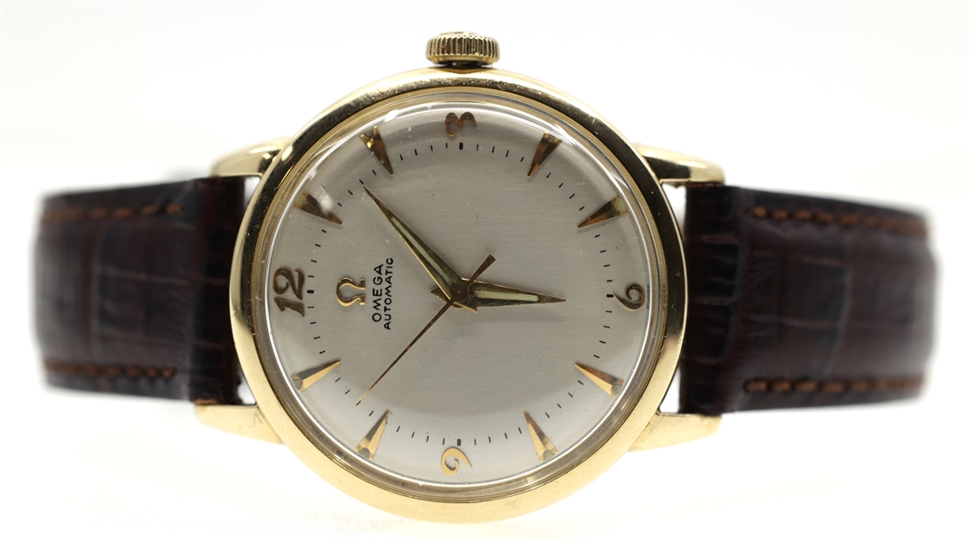MENS 1950 OMEGA AUTOMATIC GOLD-FILLED WRISTWATCH
