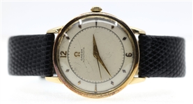 MENS 1950 OMEGA AUTOMATIC GOLD-FILLED CASE WRISTWATCH