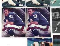FOOTBALL AUTOGRAPHS - TEBOW, MONTANA, & TARKENTON