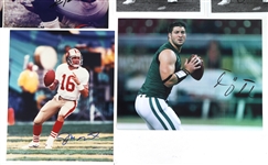FOOTBALL AUTOGRAPHS - TEBOW, MONTANA, & TARKENTON