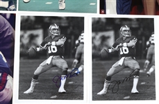 FOOTBALL AUTOGRAPHS - TEBOW, MONTANA, & TARKENTON