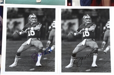 FOOTBALL AUTOGRAPHS - TEBOW, MONTANA, & TARKENTON
