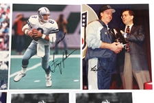 FOOTBALL AUTOGRAPHS - TEBOW, MONTANA, & TARKENTON