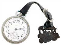 MENS ELGIN B.W. RAYMOND NICKEL CASE POCKET WATCH