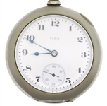 MEN'S ELGIN SILVERINE CASE POCKET WATCH