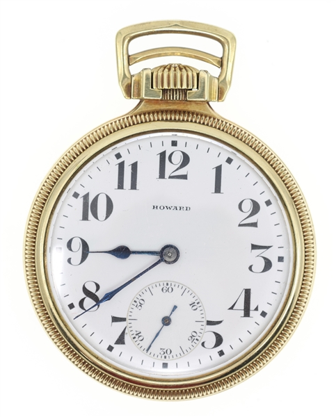 MENS HOWARD SERIES 11 GOLD-FILLED CASE POCKET WATCH