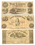 1856-1864 $20 STATE OF GEORGIA OBSOLETE NOTES 