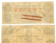 1856-1864 $20 STATE OF GEORGIA OBSOLETE NOTES 