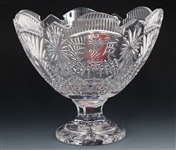 WATERFORD CRYSTAL CHRISTMAS CENTERPIECE COMPOTE BOWL