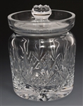 WATERFORD CRYSTAL LISMORE BISCUIT JAR WITH LID