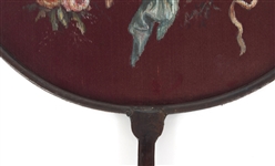 19TH C. HAND-PAINTED SILK FANS WITH CHERUB DESIGN