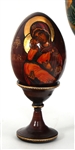 RUSSIAN ORTHODOX HAND-PAINTED WOODEN EGGS 