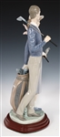 LLADRO GOLFING COUPLE PORCELAIN FIGURINE 1453