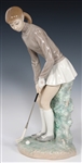 LLADRO GOLFER PORCELAIN FIGURINES 4824 & 4851