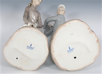 LLADRO GOLFER PORCELAIN FIGURINES 4824 & 4851