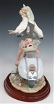 LLADRO GIRL ON VESPA PORCELAIN FIGURINE 5143
