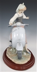 LLADRO GIRL ON VESPA PORCELAIN FIGURINE 5143
