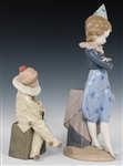 LLADRO PORCELAIN CLOWN FIGURINES 5203 & 5060