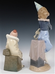 LLADRO PORCELAIN CLOWN FIGURINES 5203 & 5060
