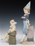 LLADRO PORCELAIN CLOWN FIGURINES 5203 & 5060