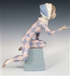 LLADRO PORCELAIN HARLEQUIN FIGURINES 5075, 5076, & 5077