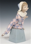 LLADRO PORCELAIN HARLEQUIN FIGURINES 5075, 5076, & 5077