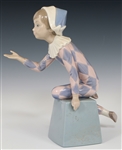 LLADRO PORCELAIN HARLEQUIN FIGURINES 5075, 5076, & 5077