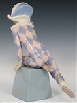 LLADRO PORCELAIN HARLEQUIN FIGURINES 5075, 5076, & 5077