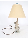 LLADRO PORCELAIN 4659 FIGURINE LAMP 
