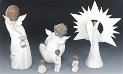 LLADRO PORCELAIN ANGEL FIGURINES 