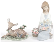 LLADRO PORCELAIN FIGURINES 7604, 7607, & 5376