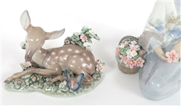 LLADRO PORCELAIN FIGURINES 7604, 7607, & 5376