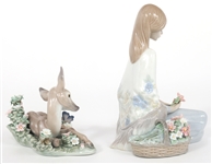 LLADRO PORCELAIN FIGURINES 7604, 7607, & 5376