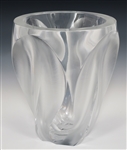 LALIQUE CRYSTAL INGRID FROSTED VASE 