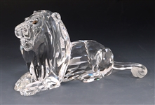 SWAROVSKI CRYSTAL KUDU & LION FIGURINES