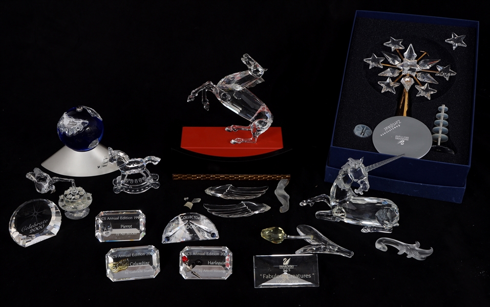 SWAROVSKI CRYSTAL FIGURINES, PLAQUES, & MORE