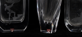 OREFORS MARQUIS WATERFORD & MORE CRYSTAL VASES, STATUES