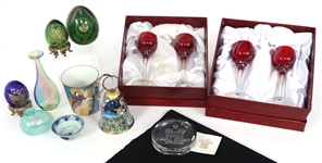 DECORATIVE GLASSWARE - CUPS, VASES, & ART GLASS 