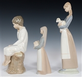 LLADRO PORCELAIN FIGURINES 1011, 4505, 4603, & 4876