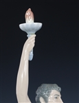 LLADRO TORCH BEARER & DAINTY LADY PORCELAIN FIGURINES