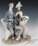 LLADRO LOVERS IN THE PARK PORCELAIN FIGURINE 1274