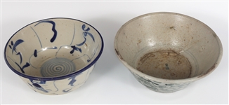 JAPANESE POTTERY BOWLS & SAUCERS 