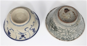 JAPANESE POTTERY BOWLS & SAUCERS 