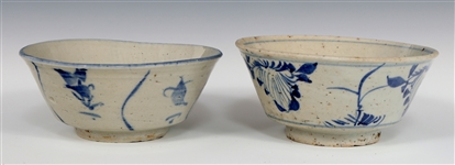 JAPANESE POTTERY BOWLS & SAUCERS 