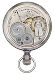 MEN'S ELGIN MILITARY ISSUE SILVERTONE CASE POCKET WATCH