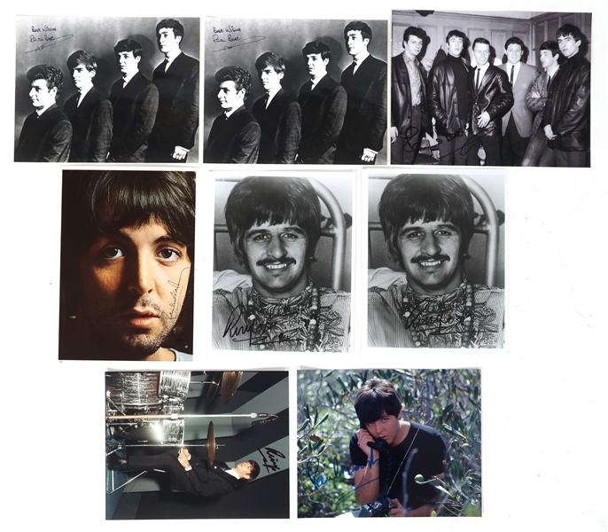 BEATLES SIGNED PHOTO PRINTS - STARR, BEST, & MCCARTNEY