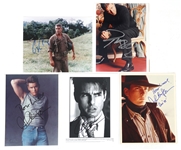 ACTOR AUTOGRAPHS - CRUISE, CLOONEY, CROWE, & SHEEN