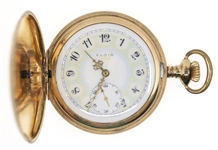 MENS ELGIN GOLD-FILLED HUNTING CASE POCKET WATCH