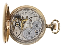MEN'S ELGIN GOLD-FILLED HUNTING CASE POCKET WATCH