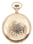 MEN'S ELGIN GOLD-FILLED HUNTING CASE POCKET WATCH